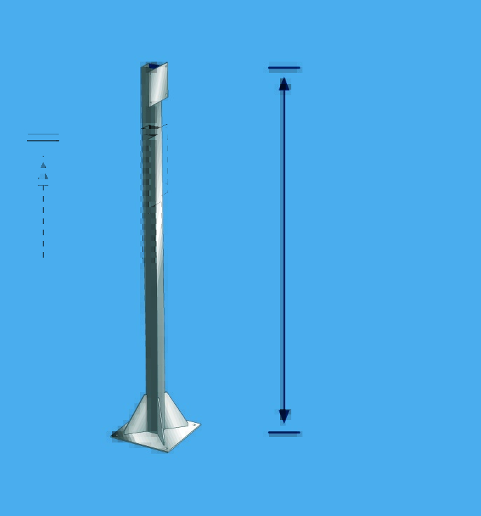 Mounting Column for Telescopic and Flexible Arms